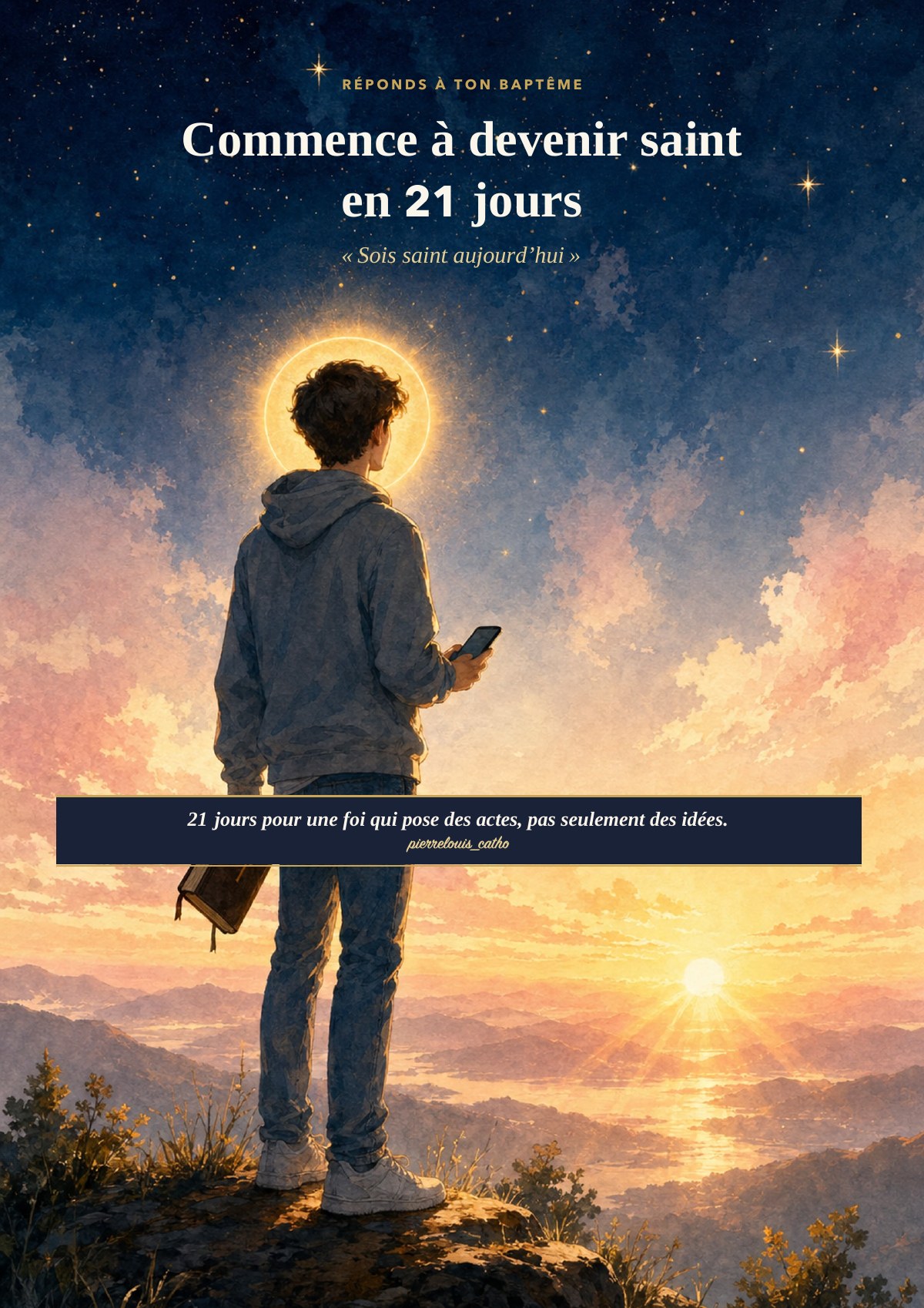 Couverture de Commence à devenir saint en 21 jours
